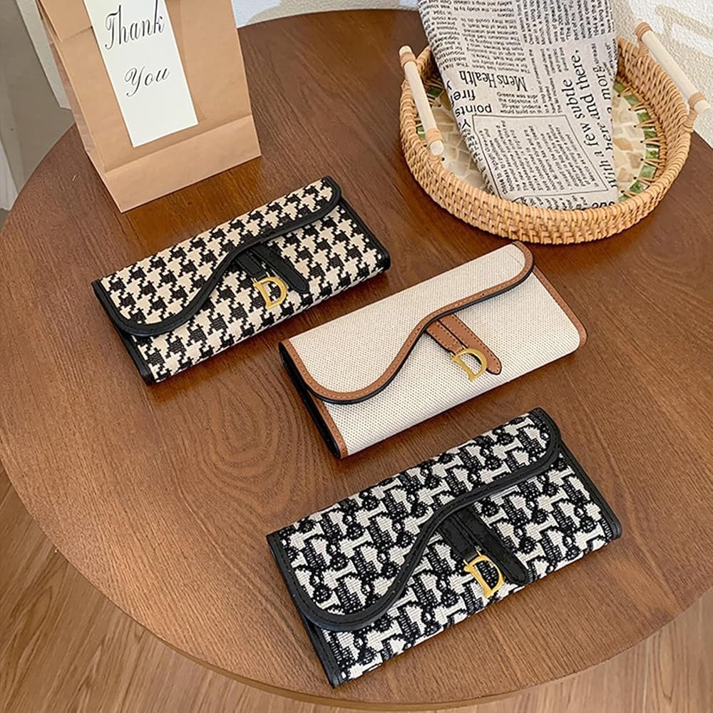 The Vintage D-Buckle Clutch | European Retro Long Wallet with High-Capacity Organizer (Dior Lookalike) - Image 4