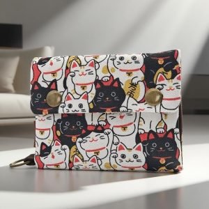 Black and White Lucky Cat