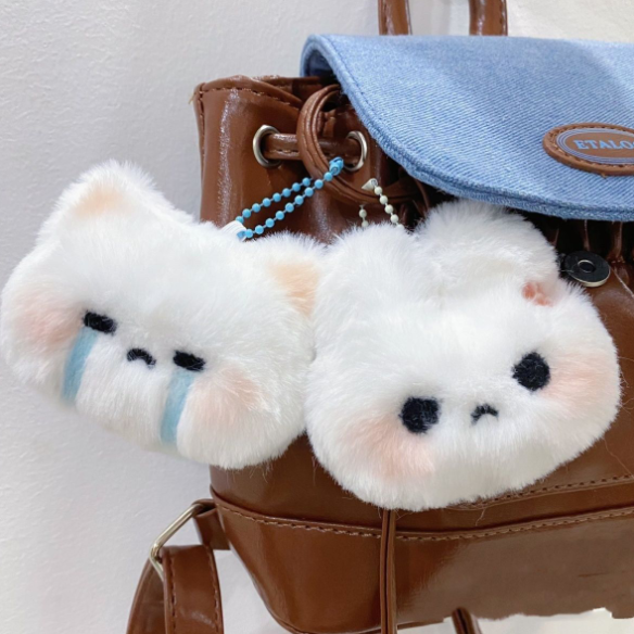 The Moody Bunny Plush Keychain - Image 2