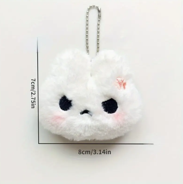 The Moody Bunny Plush Keychain - Image 6