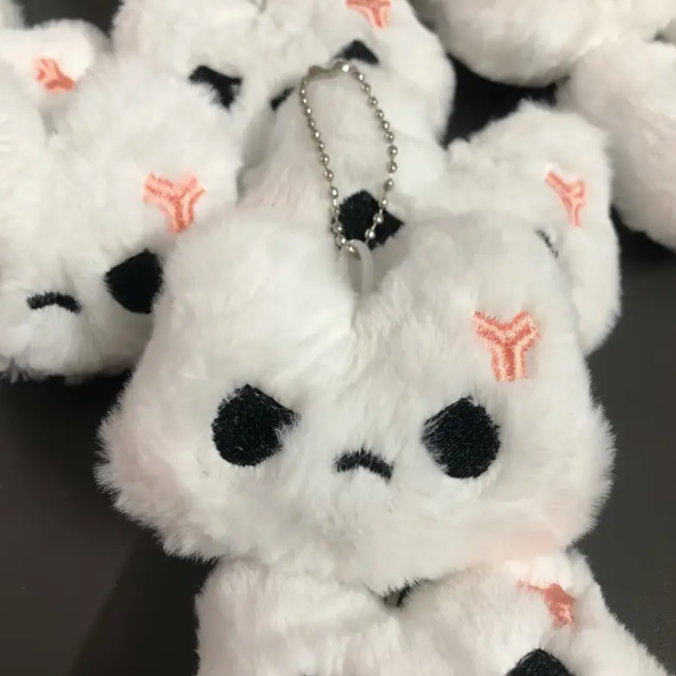 The Moody Bunny Plush Keychain - Image 3