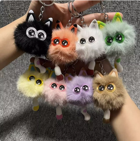 The Chumps "Lil' Tail" Plush Bag Charm – Soft, Round & Squeezable Key Chain - Image 2