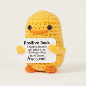 The "Positive Vibes" Crochet Buddy | Hand-Knitted Emotional Support Doll (Penguin, Turtle & More)