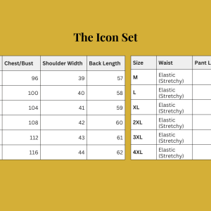 The Icon Set Size Chart