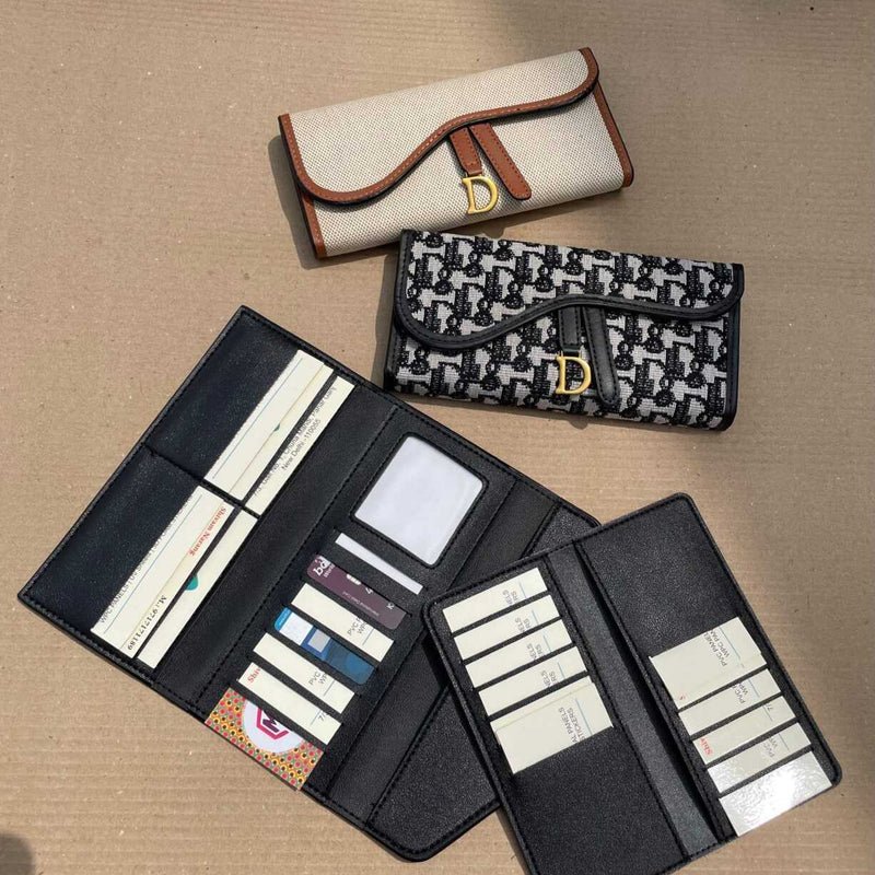 The Vintage D-Buckle Clutch | European Retro Long Wallet with High-Capacity Organizer (Dior Lookalike) - Image 5