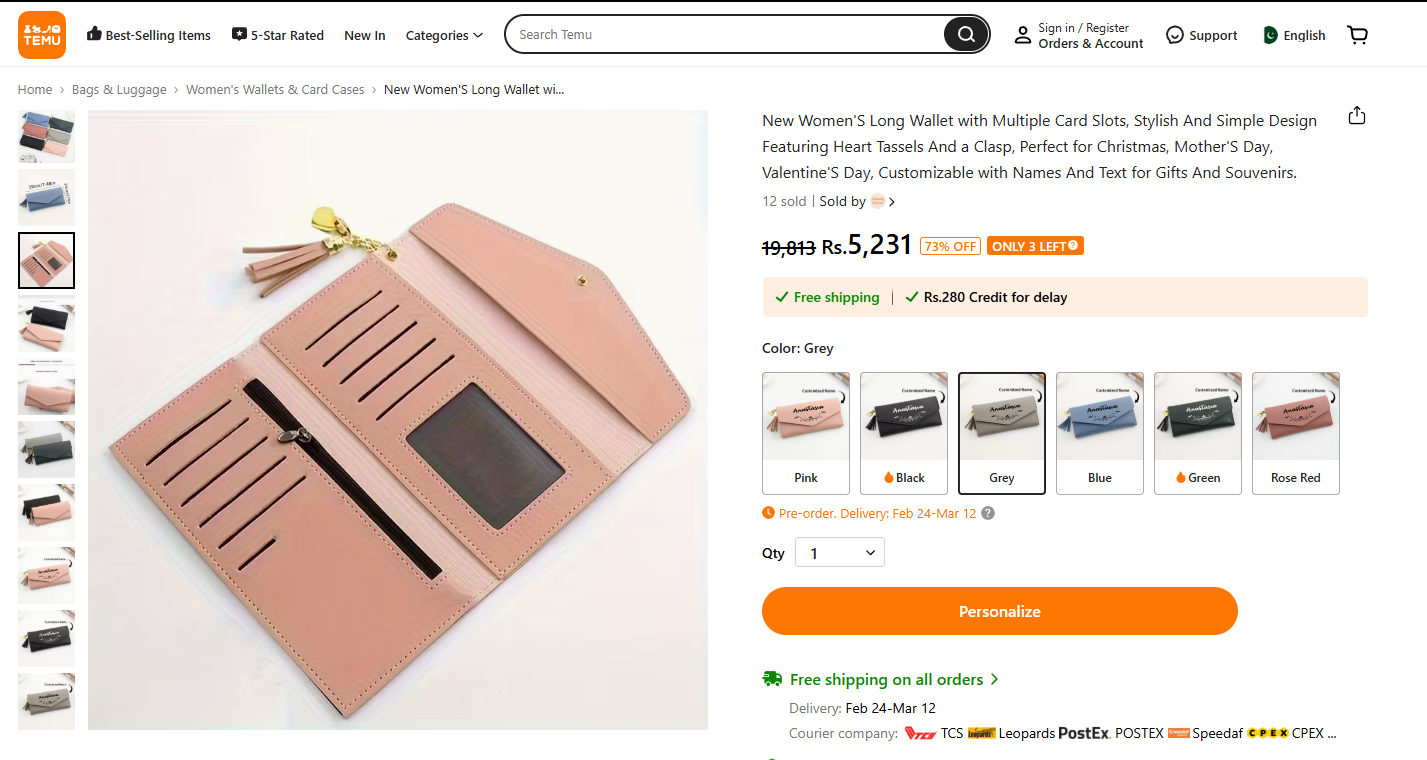 The "Sweetheart" Tassel Wallet | Minimalist Long Clutch with Heart Charm - Image 7