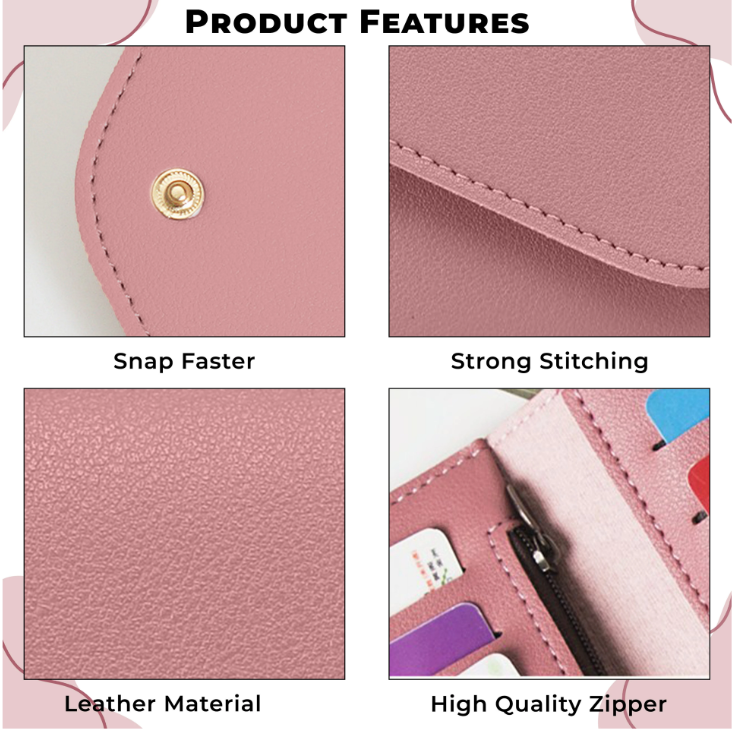 The "Sweetheart" Tassel Wallet | Minimalist Long Clutch with Heart Charm - Image 5