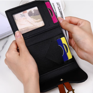 Alternative view of The Vintage D-Buckle Clutch | European Retro Small Wallet with High-Capacity Organizer (Dior Lookalike)