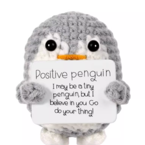 Alternative view of The "Positive Vibes" Crochet Buddy | Hand-Knitted Emotional Support Doll (Penguin, Turtle & More)