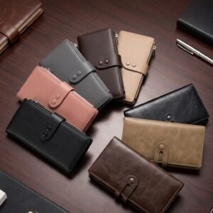 The Power Couple Wallet Bundle | Premium Executive Organizer & Pebbled Clutch Set for Him & Her