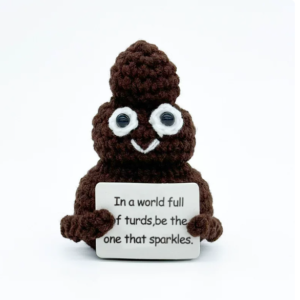 Poop! The "Positive Vibes" Crochet Buddy | Hand-Knitted